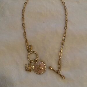 Juicy couture Gold Chain Necklace with Charms